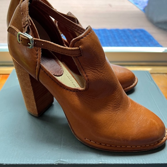 Frye Brown Ankle Boots with Buckle - Picture 2 of 8